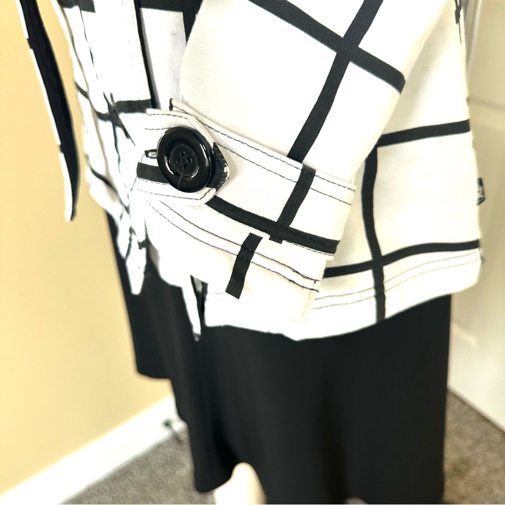 NWT LA Kitty Black and White Checkered Women's Jacket Size Small - Picture 5 of 7